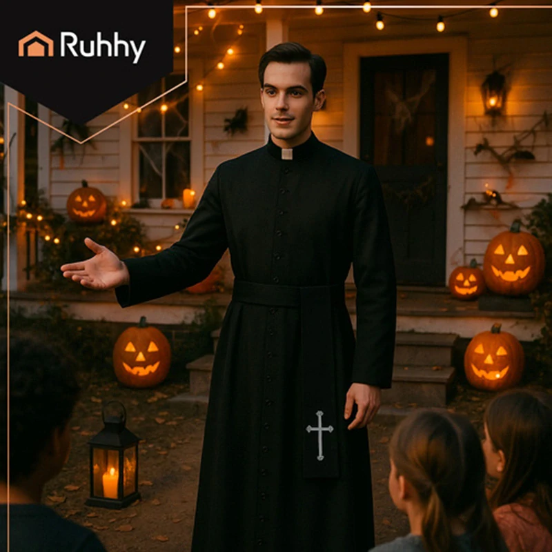 Kostým kňaza na Halloween XL/XXL
