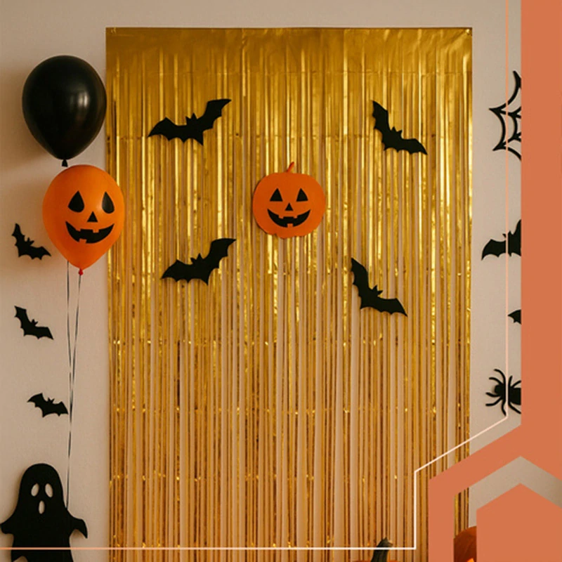 Zlatý party záves s trblietavým efektom 100 × 200 cm