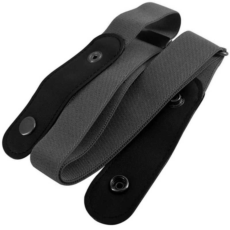 Čierny elastický opasok bez pracky 63-95cm