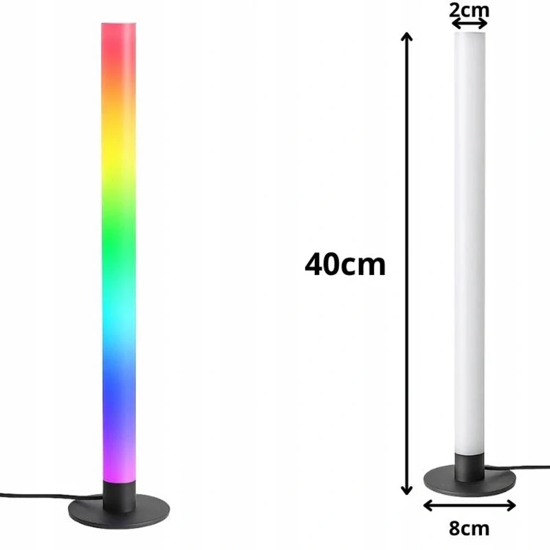Stojanová LED lampa RGB 40 cm s diaľkovým ovládaním