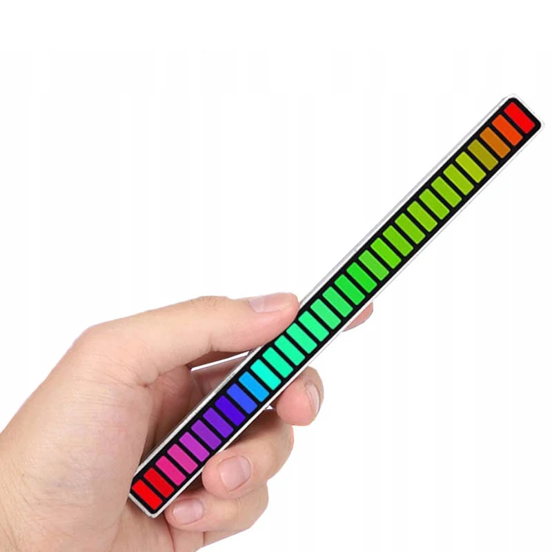 LED panel RGB reagujúci na zvuk USB biely