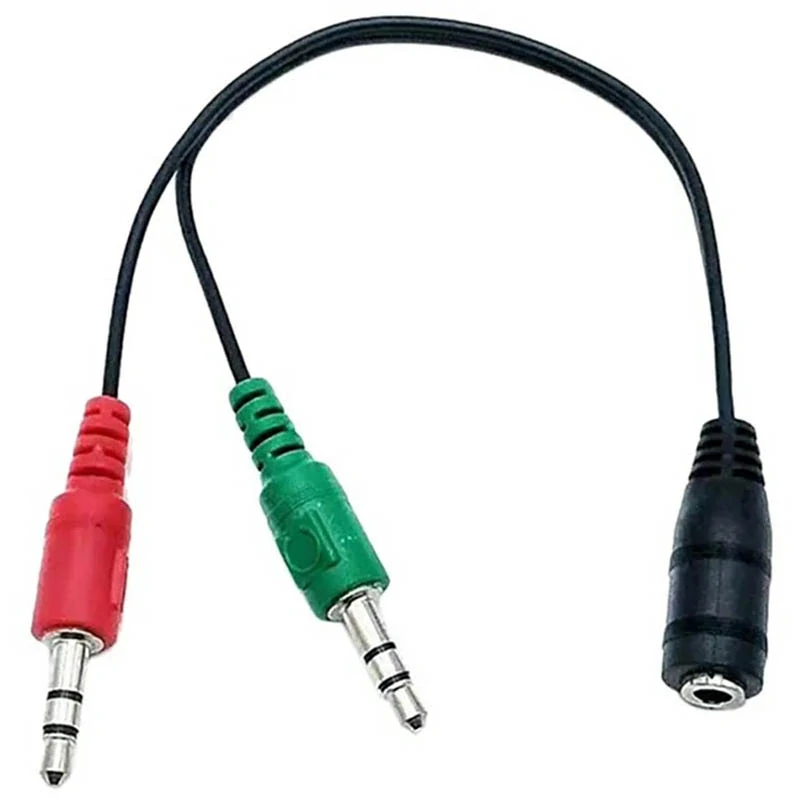 Adaptér pre slúchadlá mini jack 3,5 mm s mikrofónom