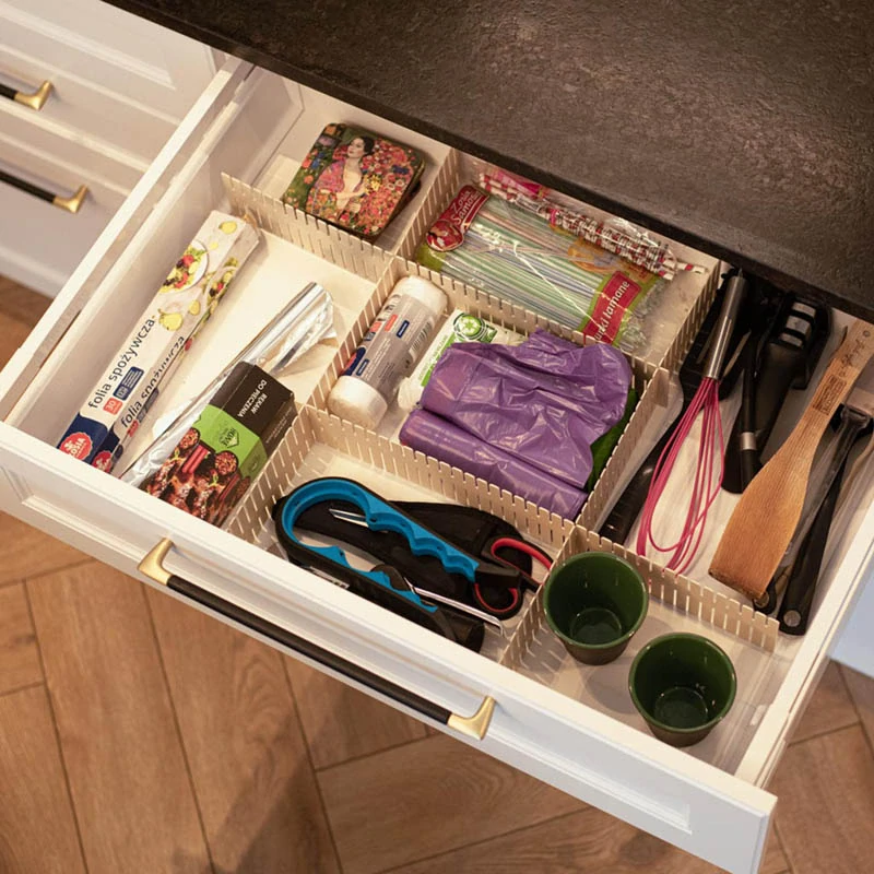 Organizér – deliace prepážky do zásuviek 4 ks