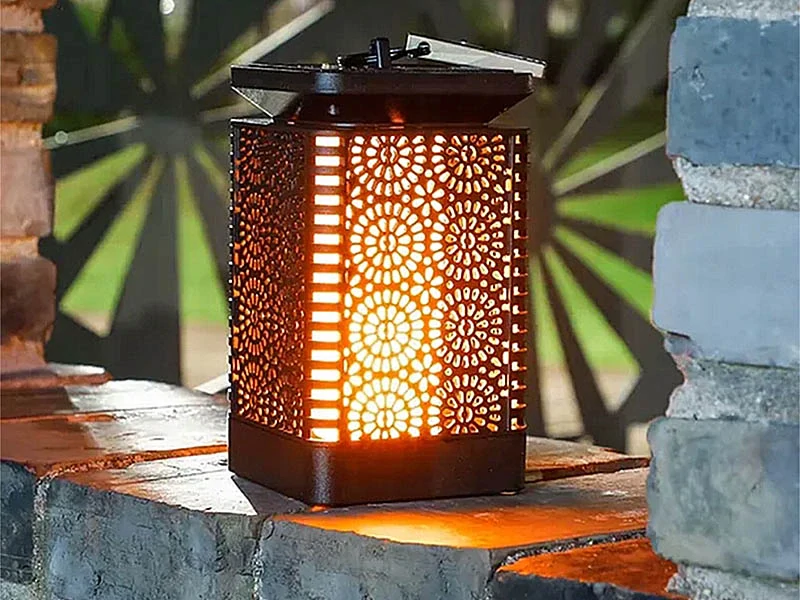 Solárny LED lampáš závesný 15 cm