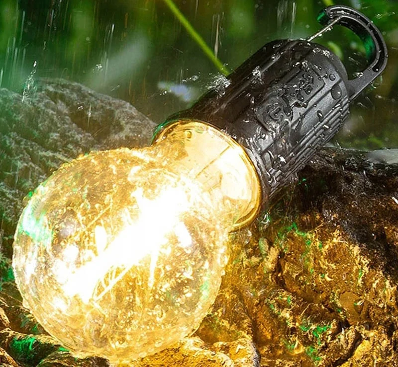 Turistická LED lampa do stanu s háčikom