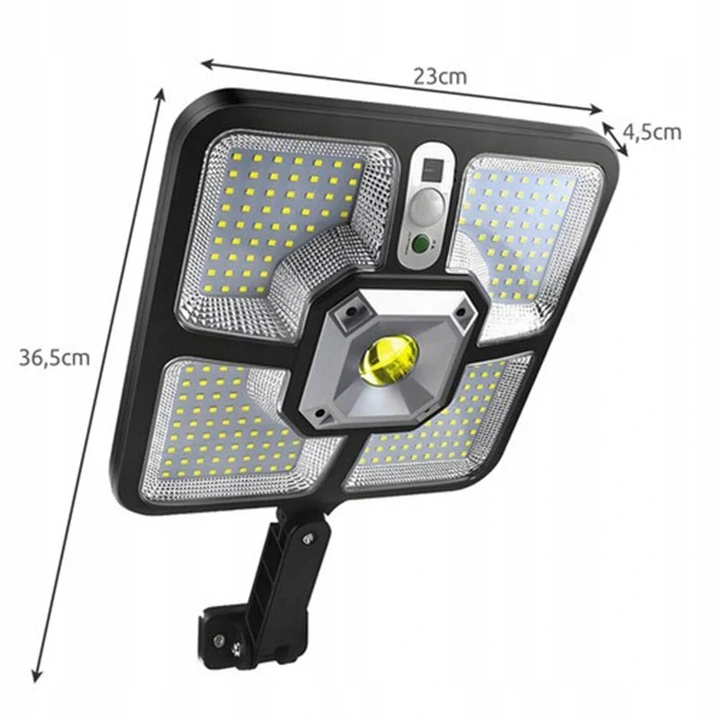 LED solárna lampa 600 W s pohybovým a súmrakovým senzorom