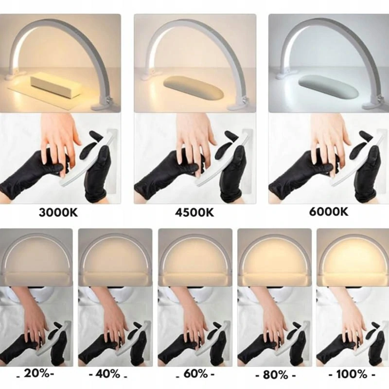 Kozmetická LED lampa Moon 36W čierna