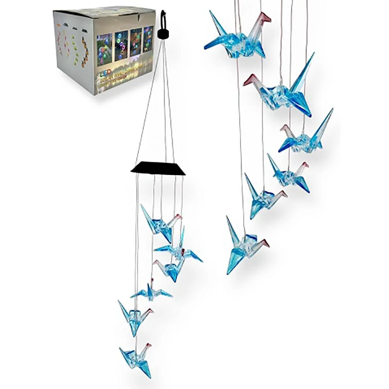 Solárna LED dekorácia Origami žeriavy