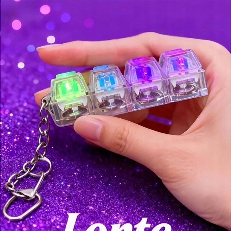LED antistresový kliker s RGB podsvietením a prepínačmi
