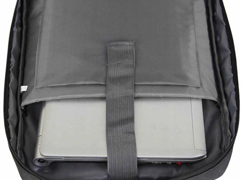Batoh na notebook s ochranou proti krádeži 15 L sivý