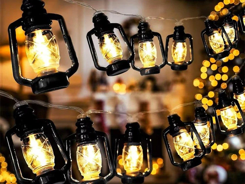 Solárna LED girlanda s 20 lampiónmi 4,85 m