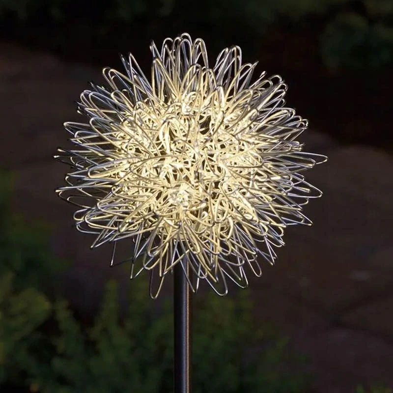 Solárne zapichovacie záhradné LED lampy Ohňostroj – 2 ks