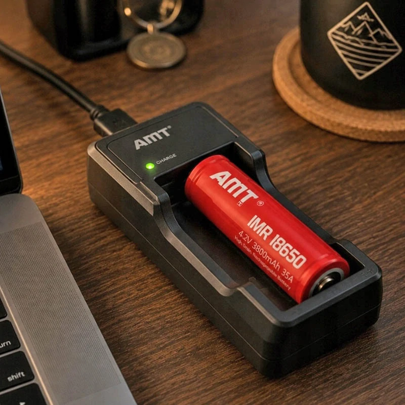 Nabíjateľná batéria Amt Li-Ion Li-Ion 18650 3800 mAh