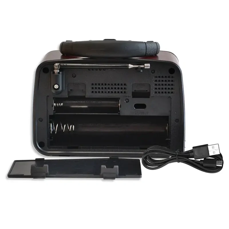 Solárne retro rádio HÖGLER® FM/AM/SW Bluetooth USB microSD