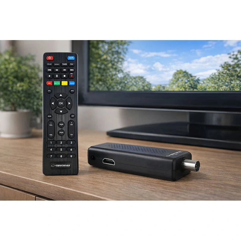 Digitálny DVB-T2 prijímač Esperanza EV109R H.265/HEVC