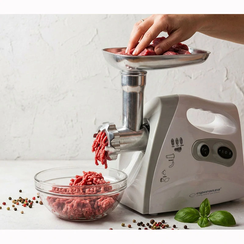 Elektrický mlynček na mäso Esperanza MEATBALL sivý 600 W