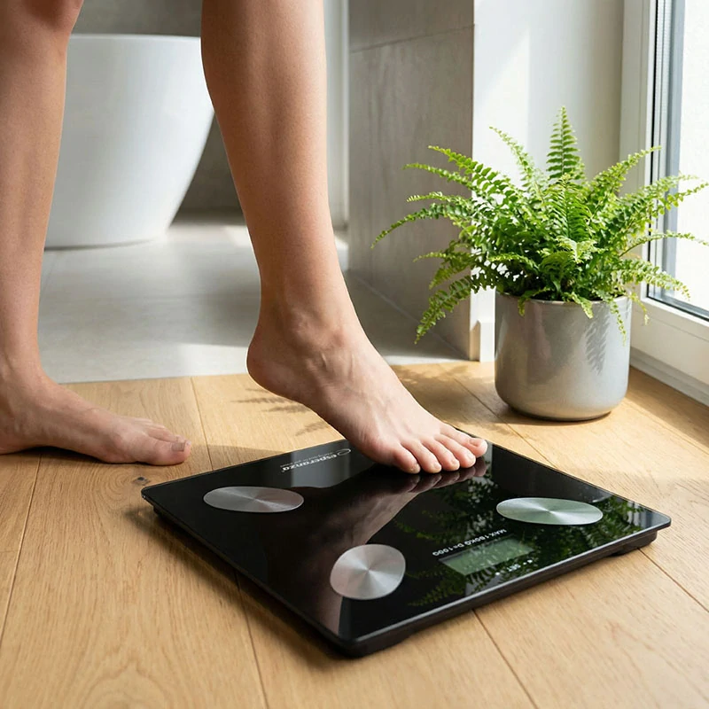 Digitálna analytická osobná váha Esperanza CHA-CHA čierna