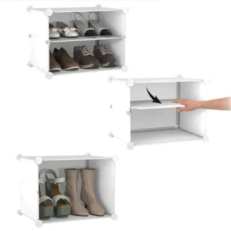Modulárna skriňa HÖGLER s dvierkami 6 modulov 12 úrovní 85 x 96 x 31 cm biela