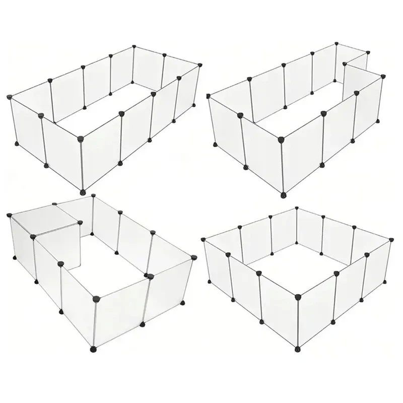 Modulárna ohrádka pre zvieratá NUXIE PREMIUM 12 dielov 74 x 204 x 144 cm