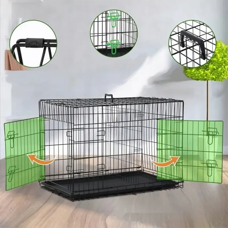 Transportná kovová klietka pre psa NUXIE PREMIUM veľkosť XL 106 x 69 x 74 cm