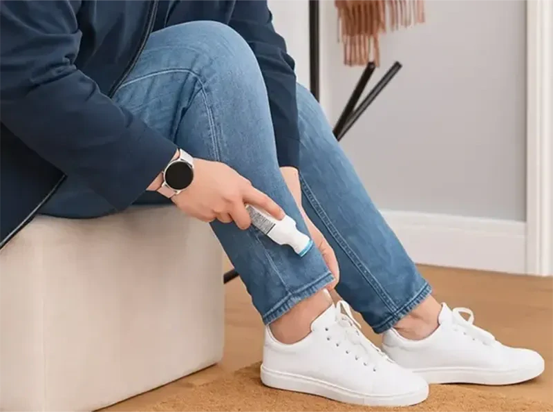 Čistič na biele topánky a podrážky s aplikátorom 100 ml