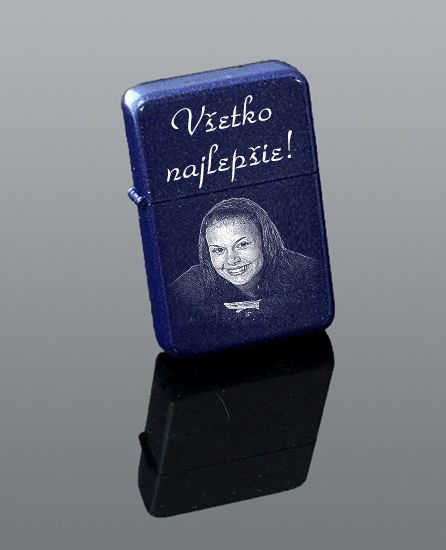 Zapaľovač benzín modrá perla