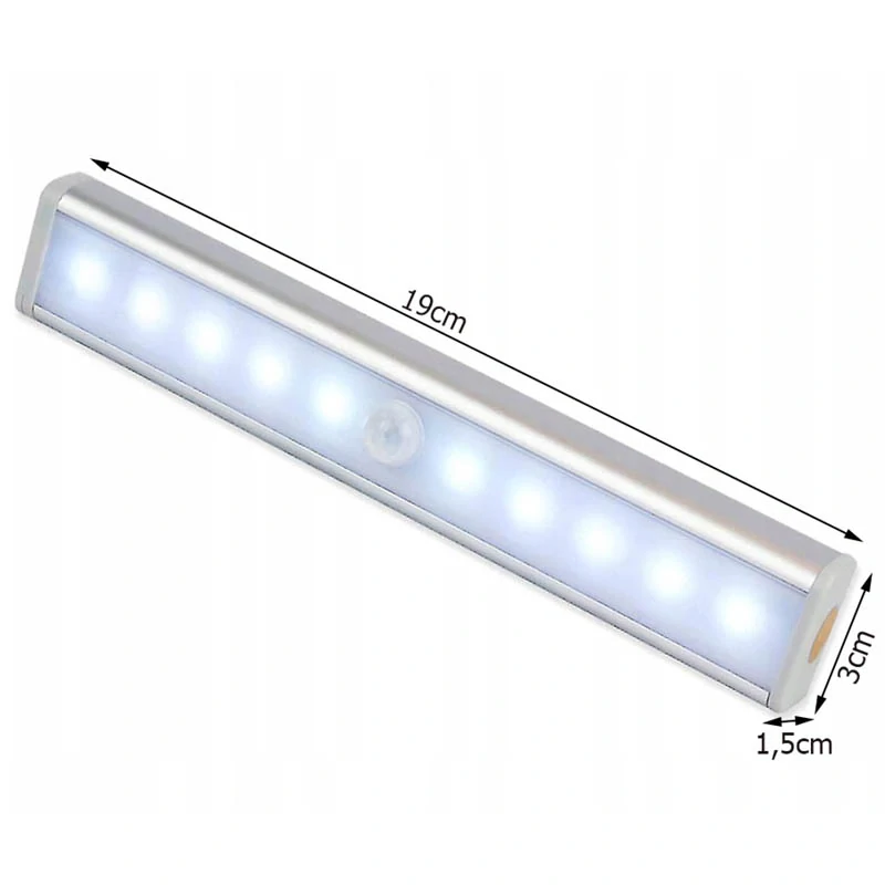 Samolepiaca lampa so senzorom pohybu a súmraku 19 cm