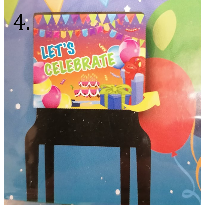 Party poťah na stoličku