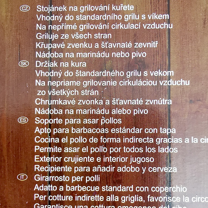 Grilovací stojan na kurča Lone Star