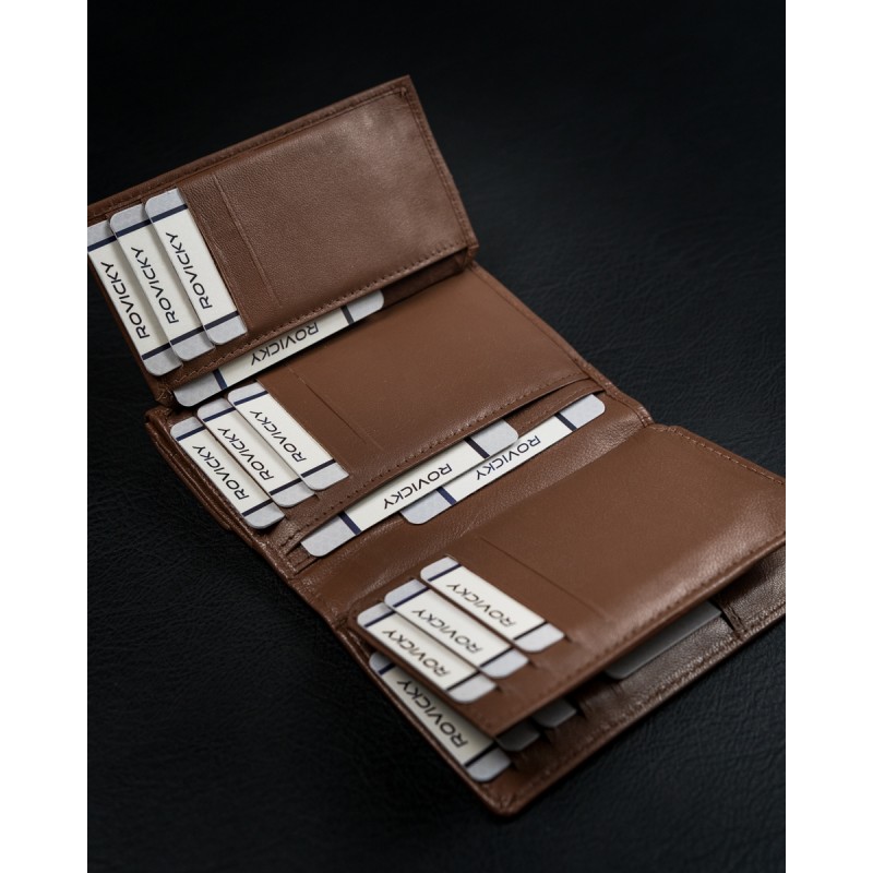 Peňaženka dámska kožená CAVALDI DB-10-GCL-5913 dark tan