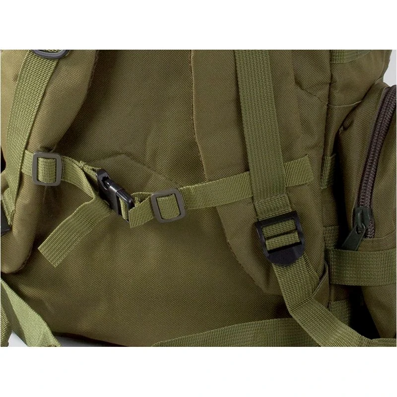 Outdoorový ruksak 45 l + 3,5 l camouflage zelený