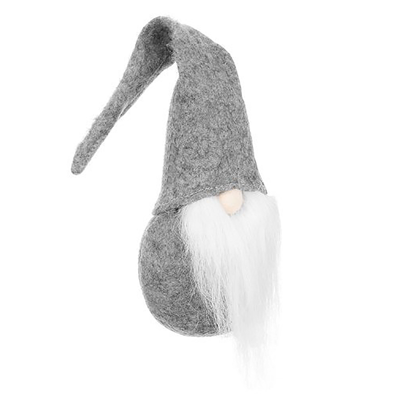 Vianočný stojací škriatok sivý 30cm