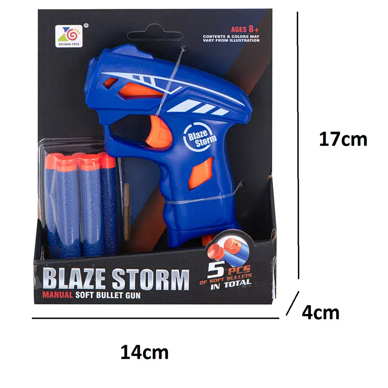 Blaze Storm - Detská pištoľ + 5 nábojov