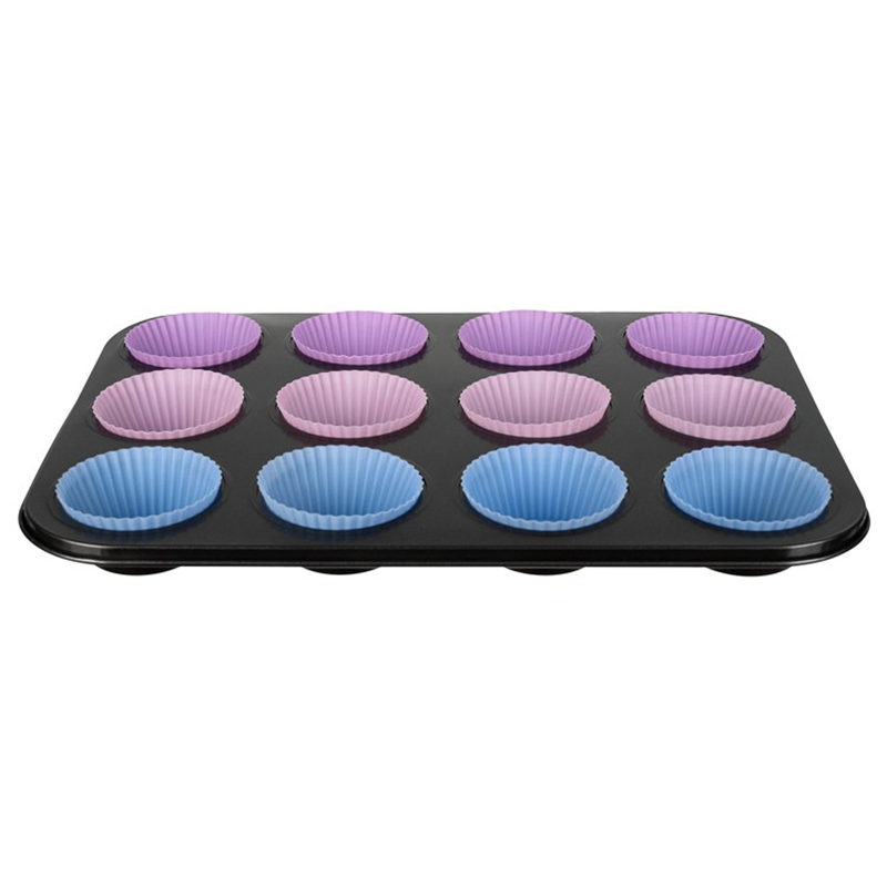 Teflónová forma na muffiny + silikónové formičky