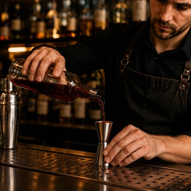 Barmanská odmerka 25/50 ml z nehrdzavejúcej ocele