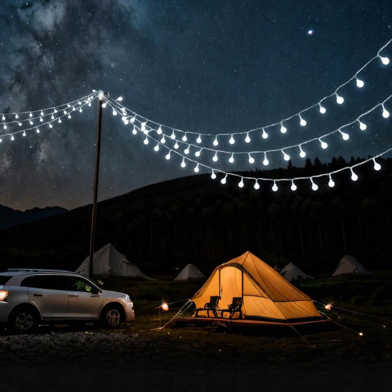 Svetelná girlanda do záhrady s 100 LED guľôčkami 10 m