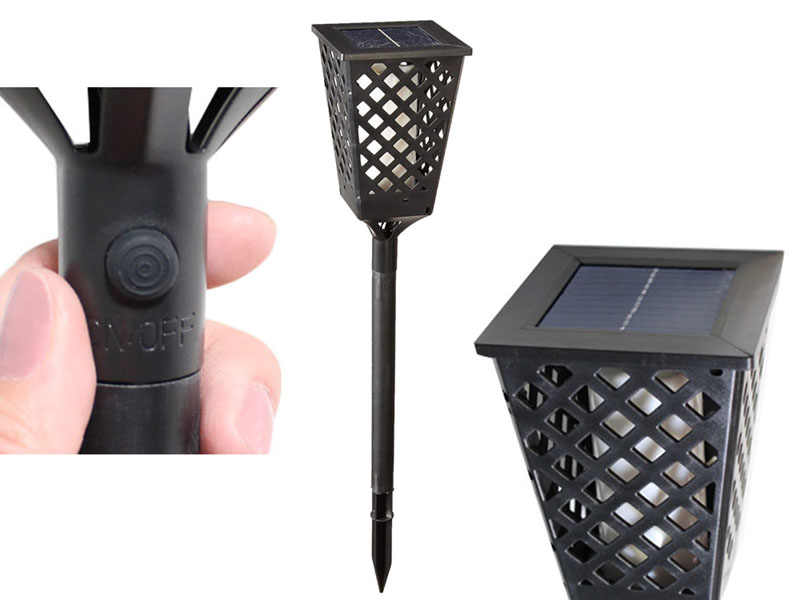 Solárna záhradná lampa - pochodeň
