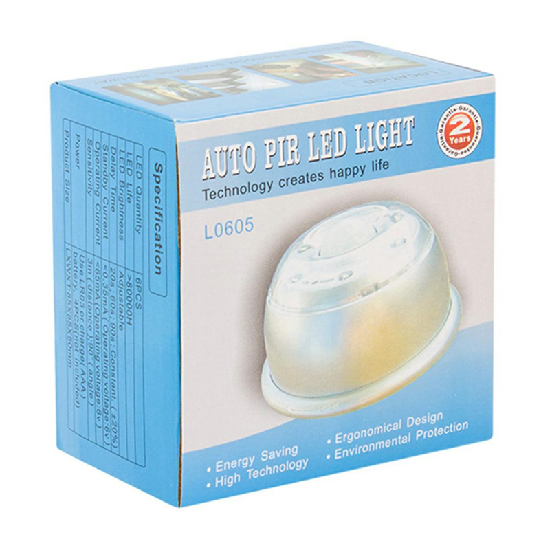 LED lampa s pohybovým senzorom na batérie