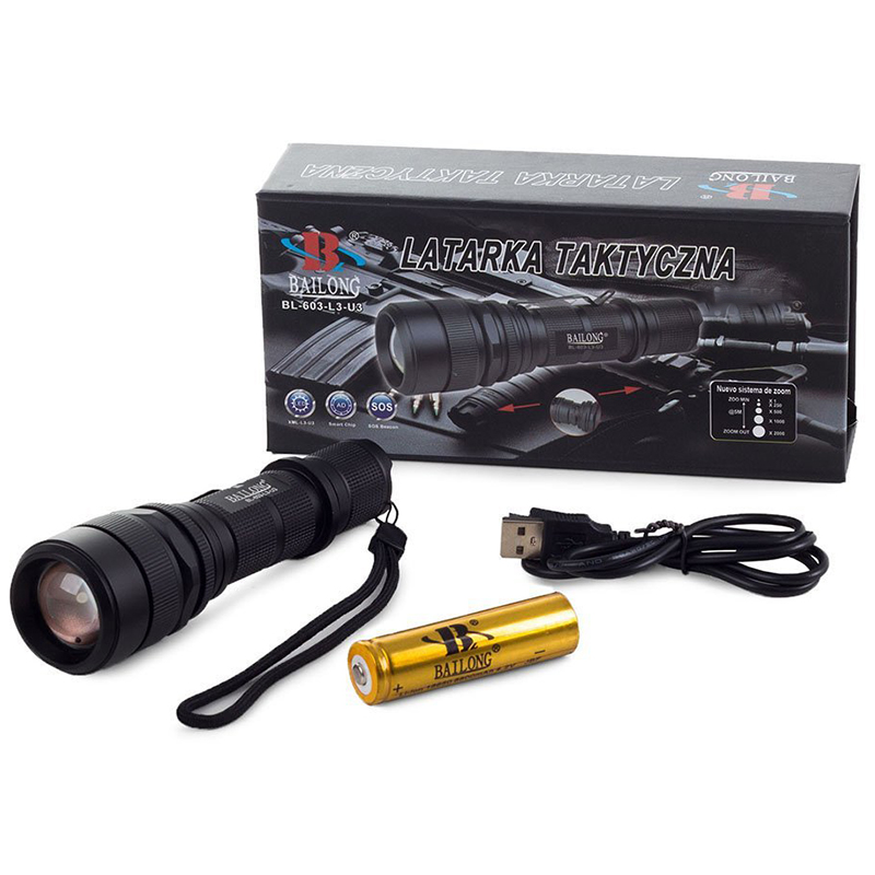 BAILONG BL-603-L3-U3 - Baterka taktická signalizačná