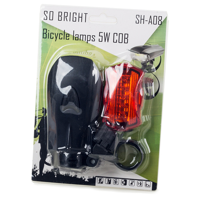 SH - A08 Sada svetiel na bicykel COB LED