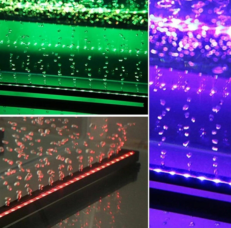 LED Osvetlenie do akvária RGB s bublinkovým efektom