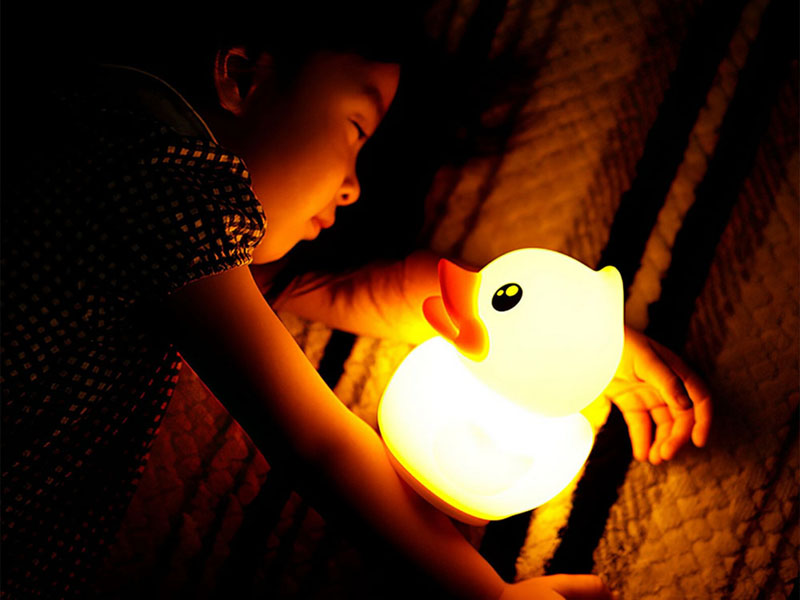 Detská LED lampa Kačka s ovládačom