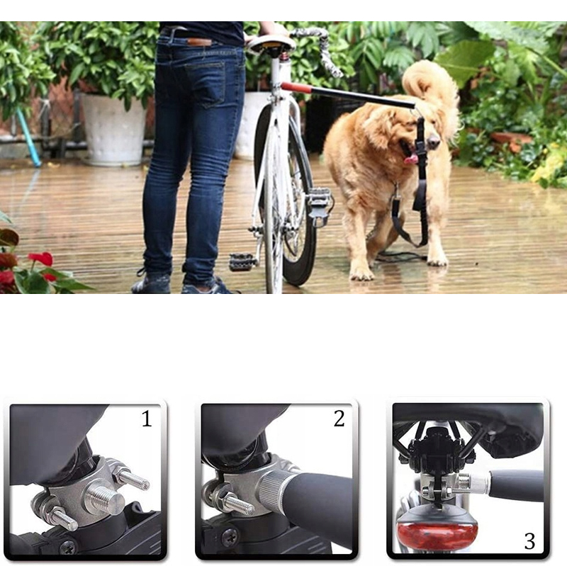 Vodítko pre psa s tyčou na bicykel
