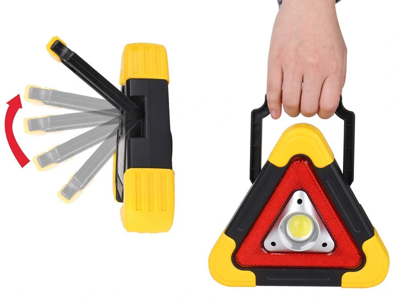 Výstražný LED trojuholník s powerbankou