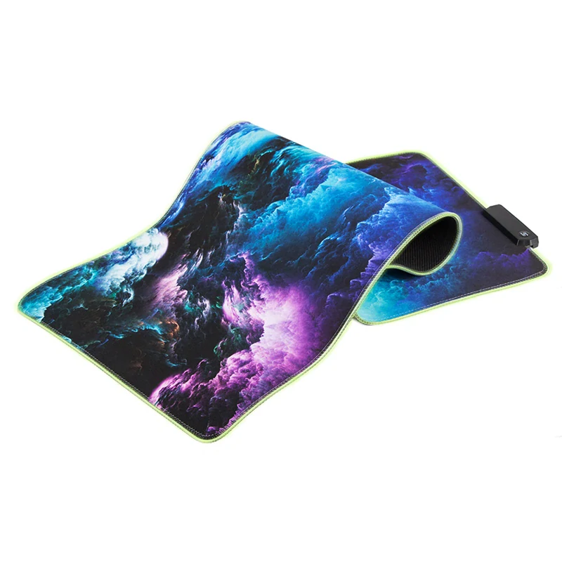 Hráčska podložka pod myš RGB 90x40cm