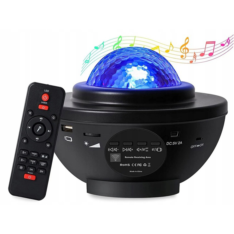 Nočná lampa s projektorom hviezd Bluetooth