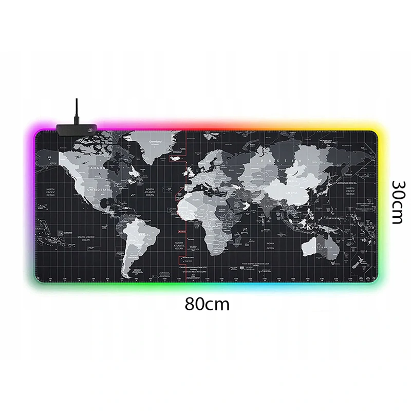 Hráčska podložka pod myš s RGB podsvietením 80x30cm
