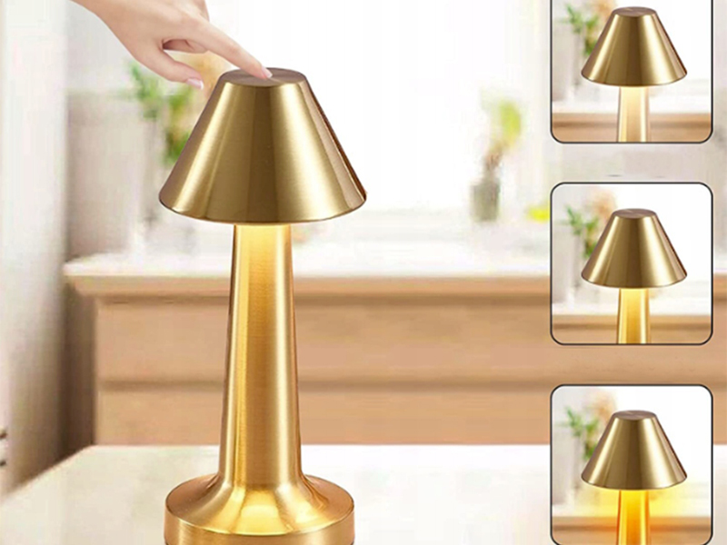 Stolná lampa A12 dotyková 23cm 3W USB