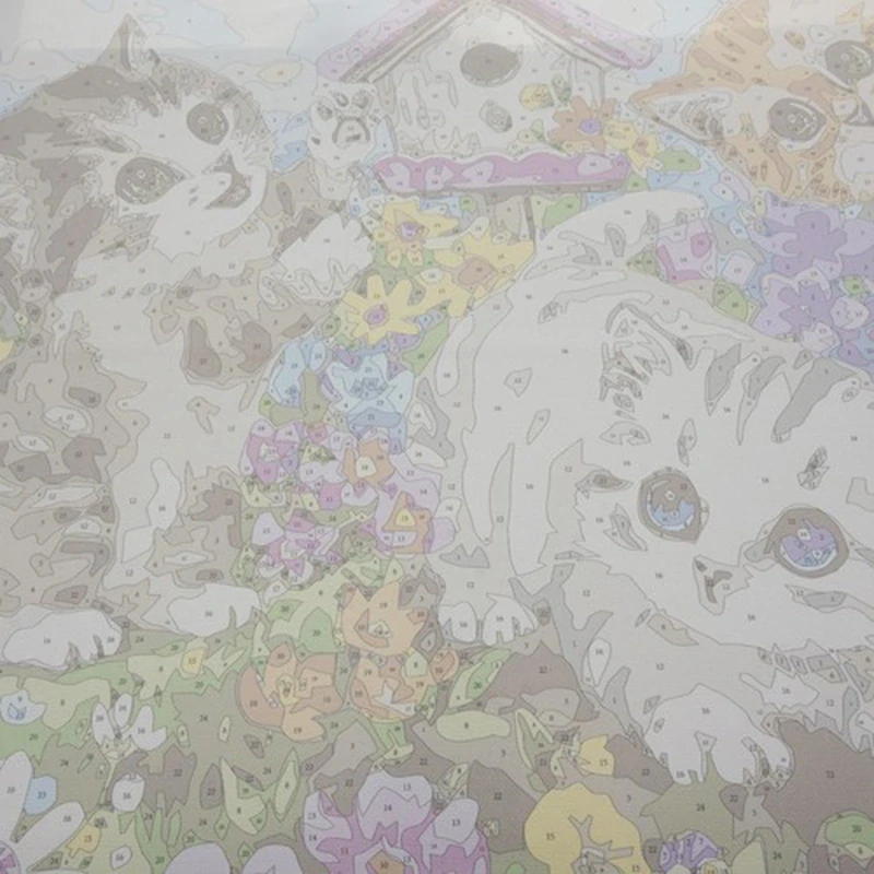 Maľovanie podľa čísel 40x50cm Mačičky