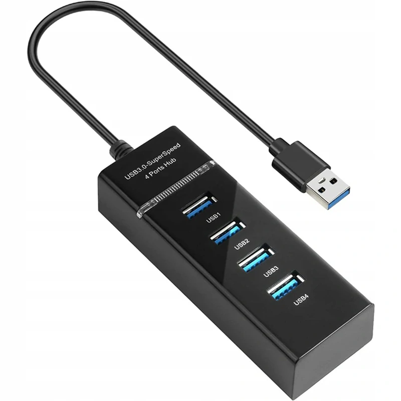 Hub 3.0 – 4× USB porty čierny
